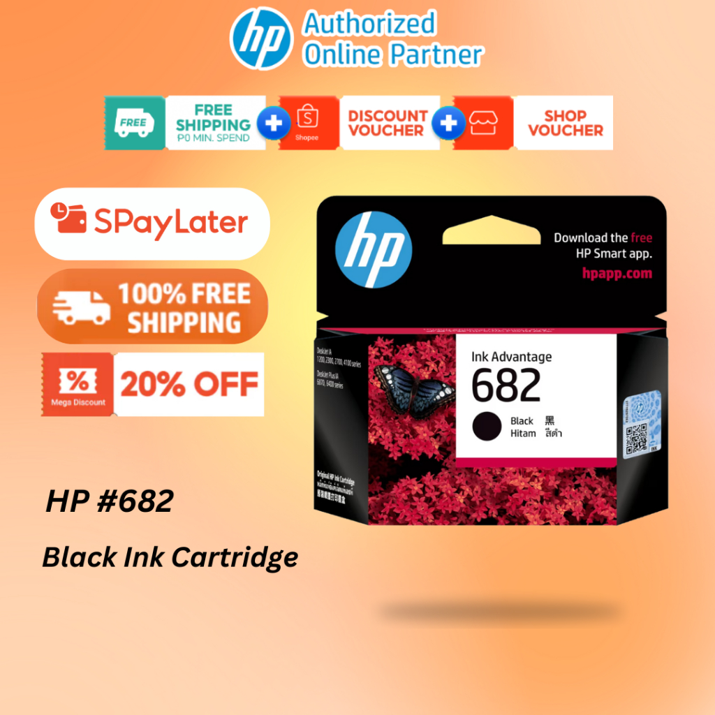 HP 682 Black Advantage Cartridge Compatible with HP Deskjet | Shopee ...