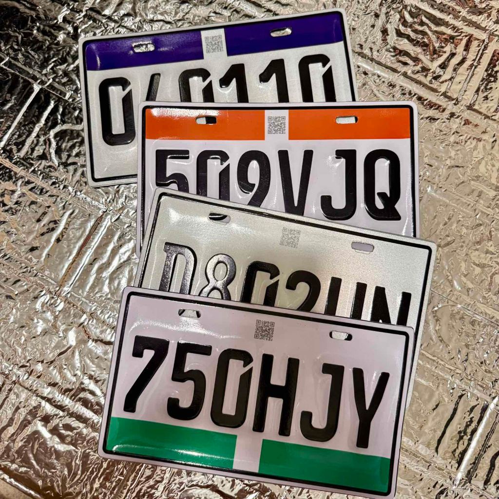TEMPORARY PLATE NEW PLATE STANDARD DESIGN & COLOR CODE MOTORCYCLE PLATE ...