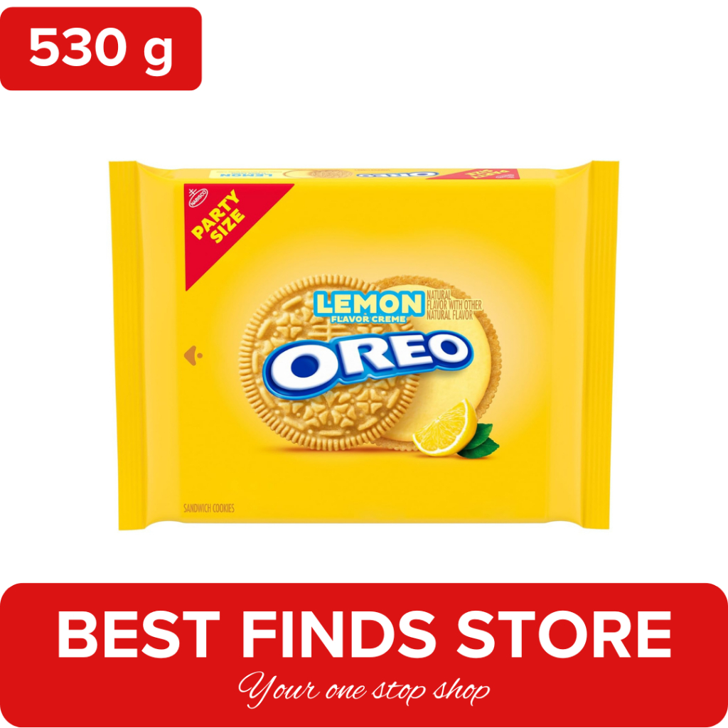 OREO Lemon Creme Sandwich Cookies, Party Size, 530g | Shopee Philippines