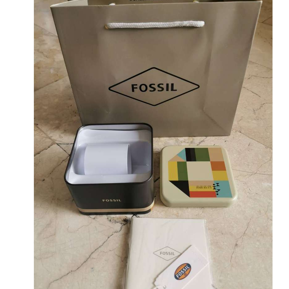 FOSSIL can box, Gift boxes with paperbag Complete Inclusions | Shopee ...