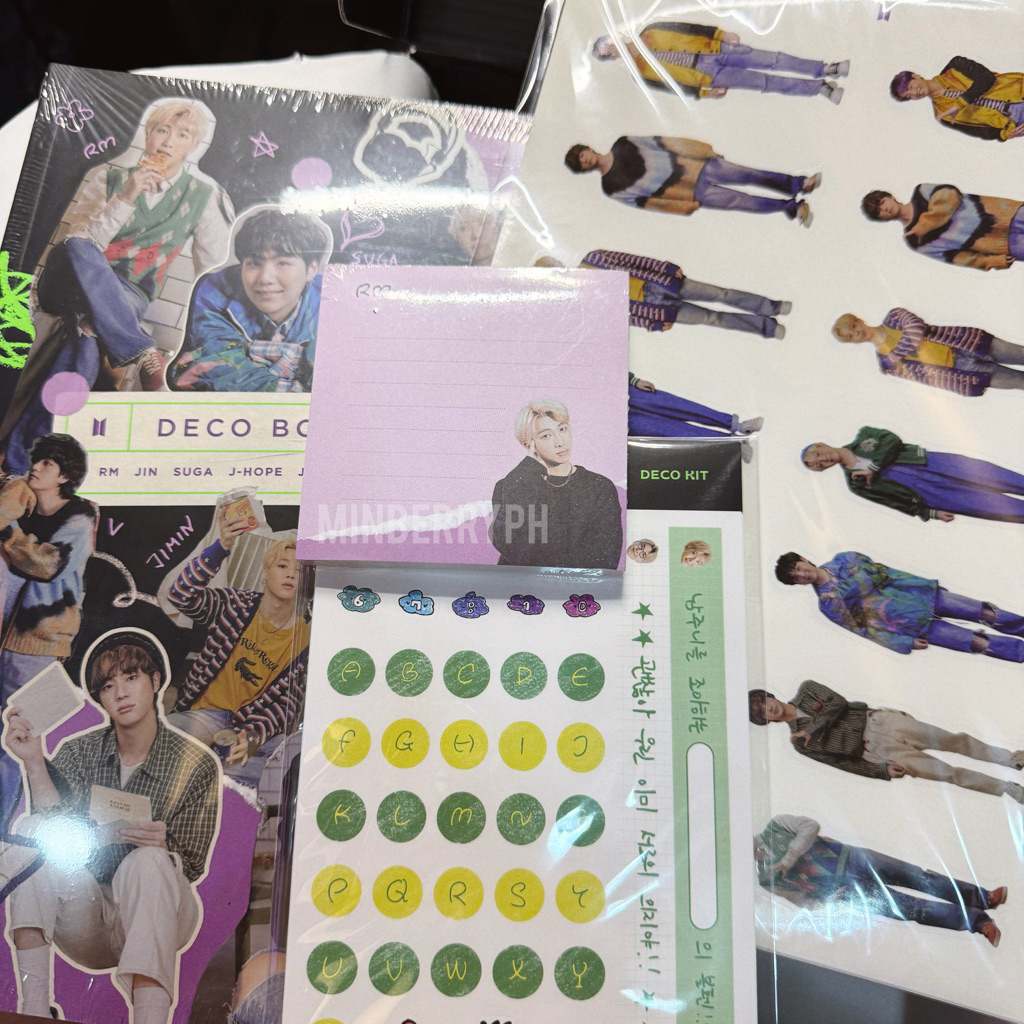 [OFFICIAL] BTS DECO KIT SET - NOTEPAD STICKERS PHOTOBOOK TAPE | Shopee ...