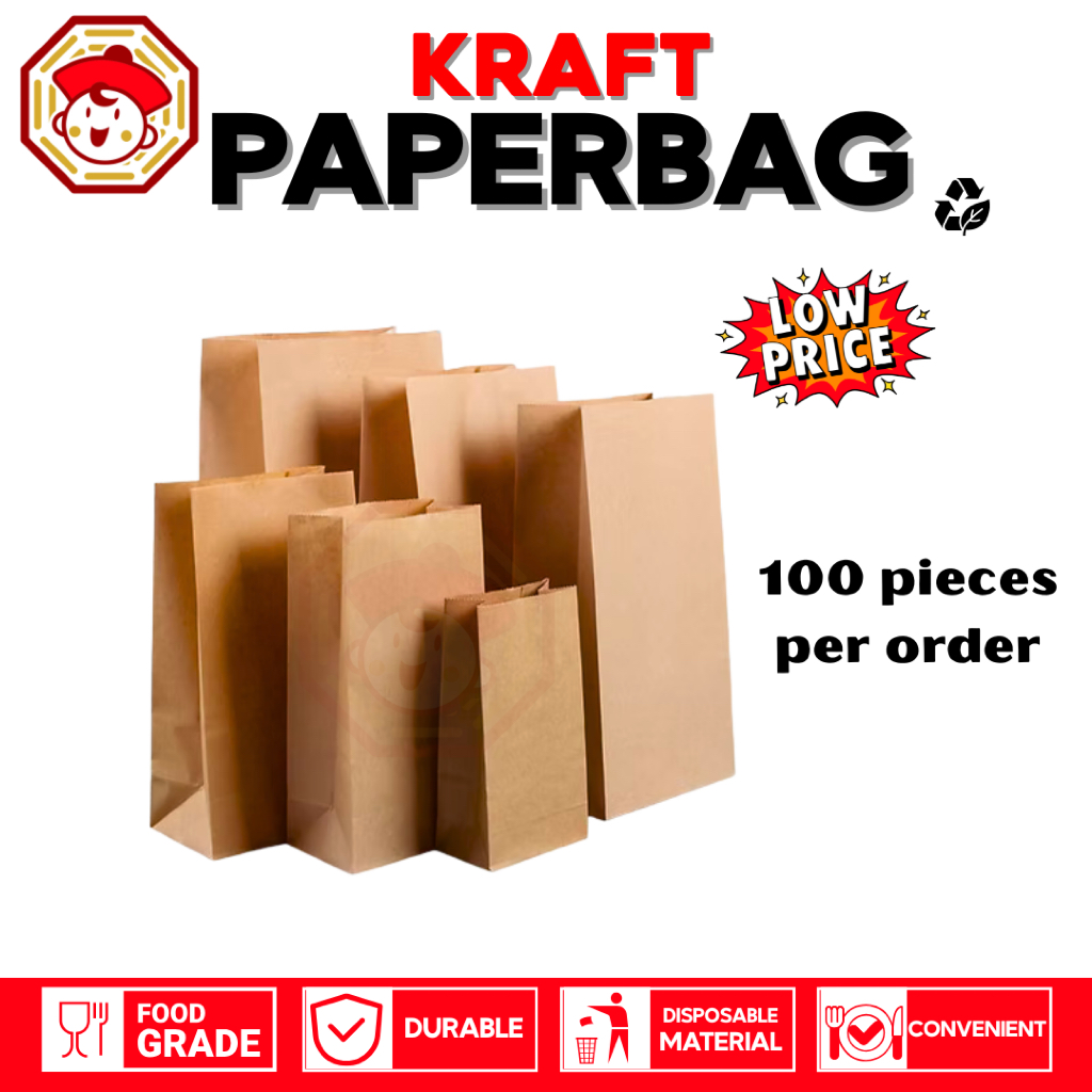 Shop brown paper bag for Sale on Shopee Philippines