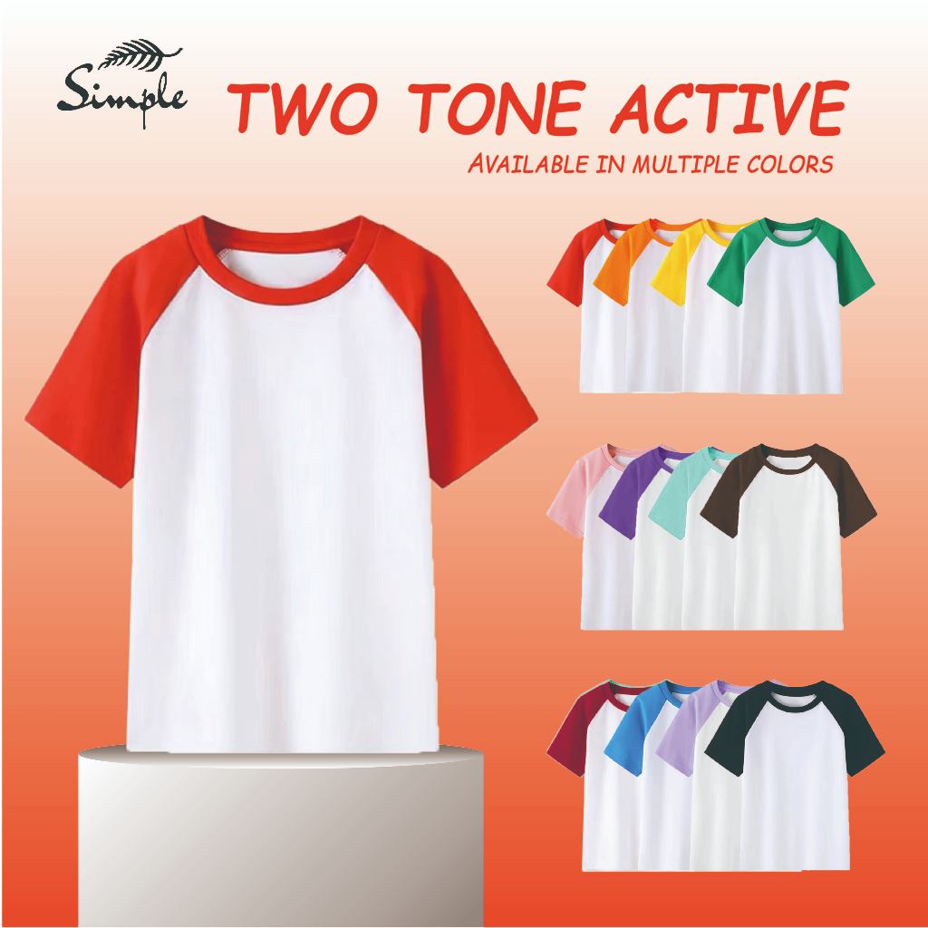 Simple Raglan Active DryT-shirt Red Unisex T-shirt 155 gsm For ...