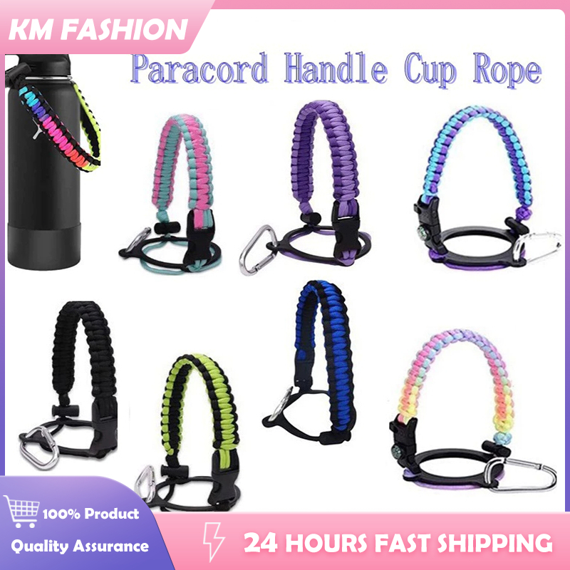 KM Universal Tumbler Cup Rope Hydro Flask Kit Paracord Grip Hand Rope ...