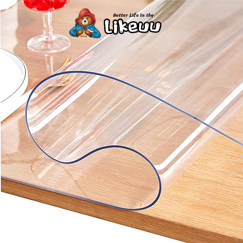 Pvc Transparent Table Cover Waterproof Mat For Plastic Mantle Dining ...