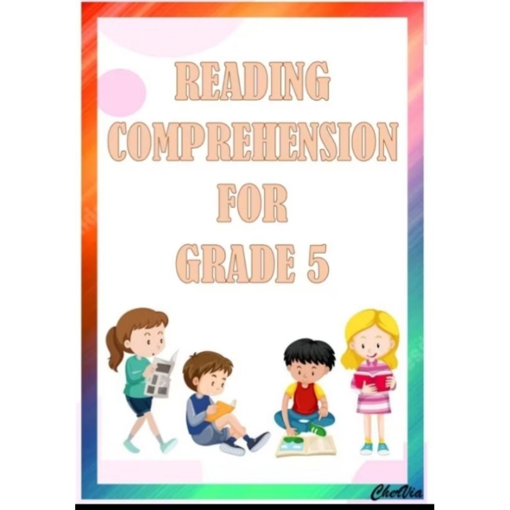 Reading Comprehension Grade 5 A4 size 40 pages softbind textbook ...