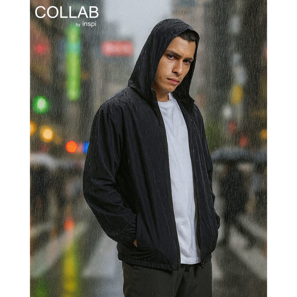 COLLAB by Inspi Windbreaker Bomber Jacket for Men & Women w/ Zipper ...