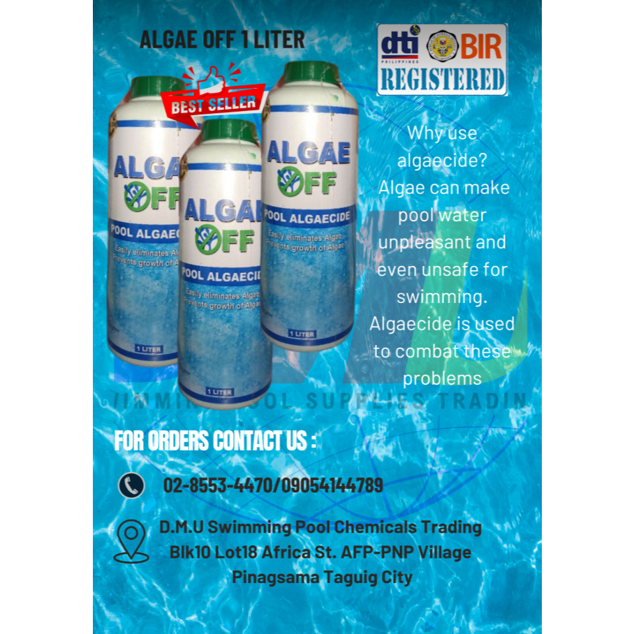 ALGAE OFF Pool Algaecide 1litter | Shopee Philippines