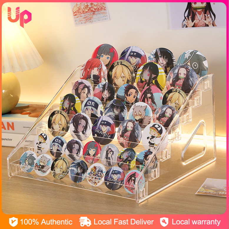 Multi Layers Acrylic Badge Storage Stand Figure Model Display Rack ...