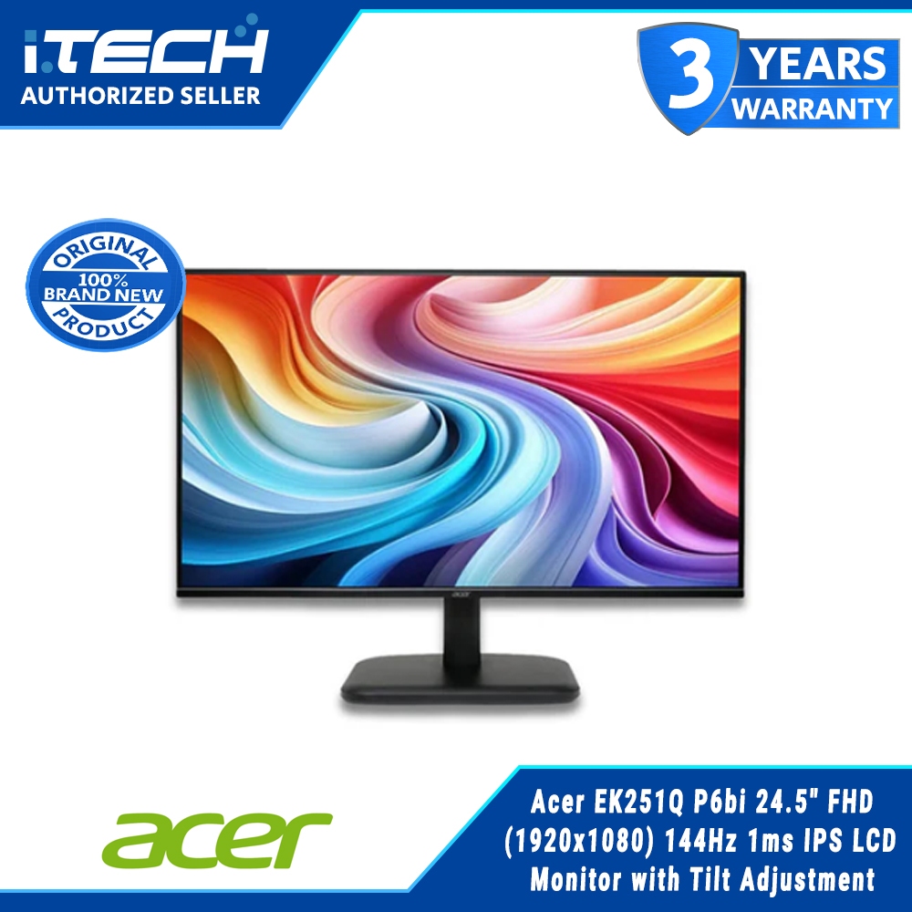 Acer XF250Q DBMIIPRX 144hz 0,5ms 144hz Monitor Acer Inch Monitor