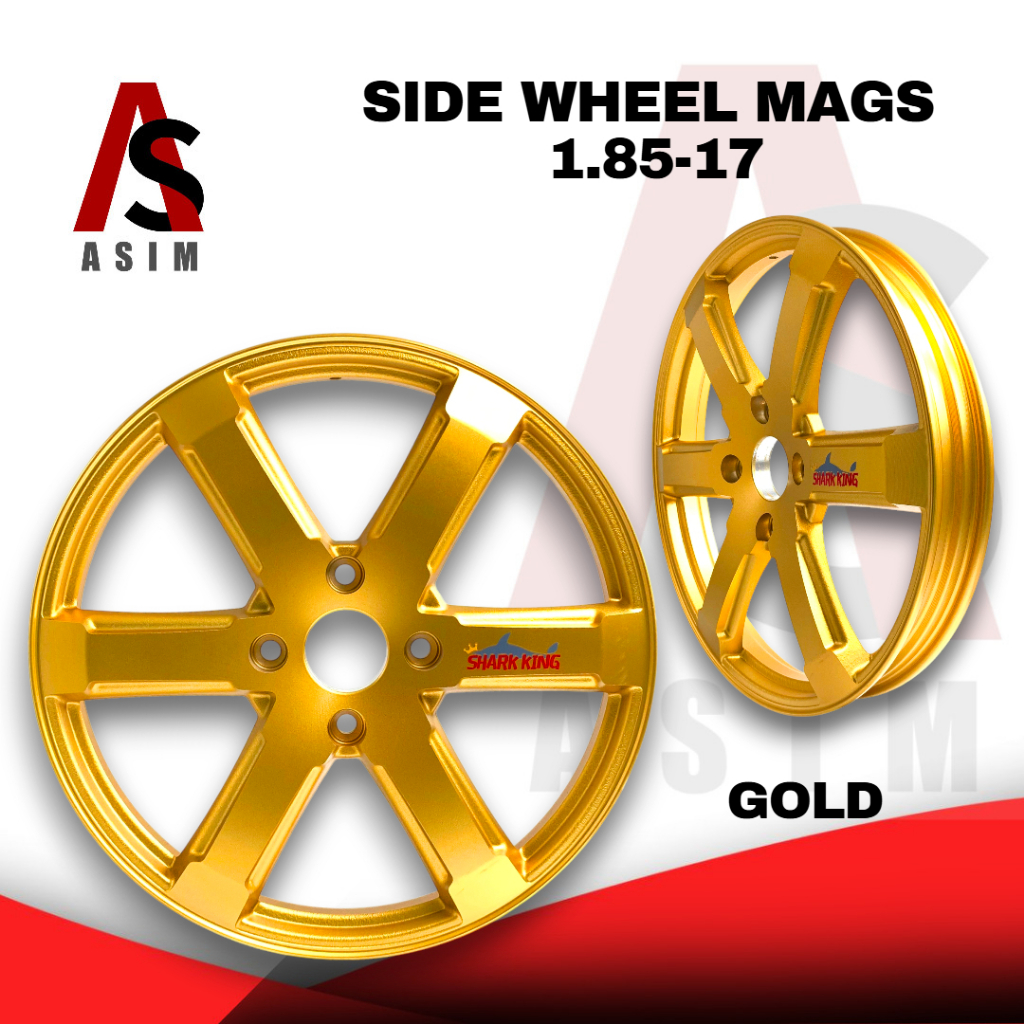 ASIM MOTORCYCLE TRICYCLE SIDE WHEEL MAGS 1.85*17 MAGS RIM GB-998 ...