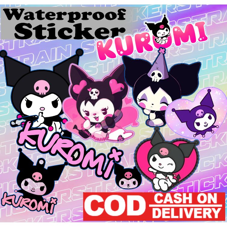 Kuromi Sticker Indoor Outdoor Waterproof Non Fade Sticker | Shopee ...