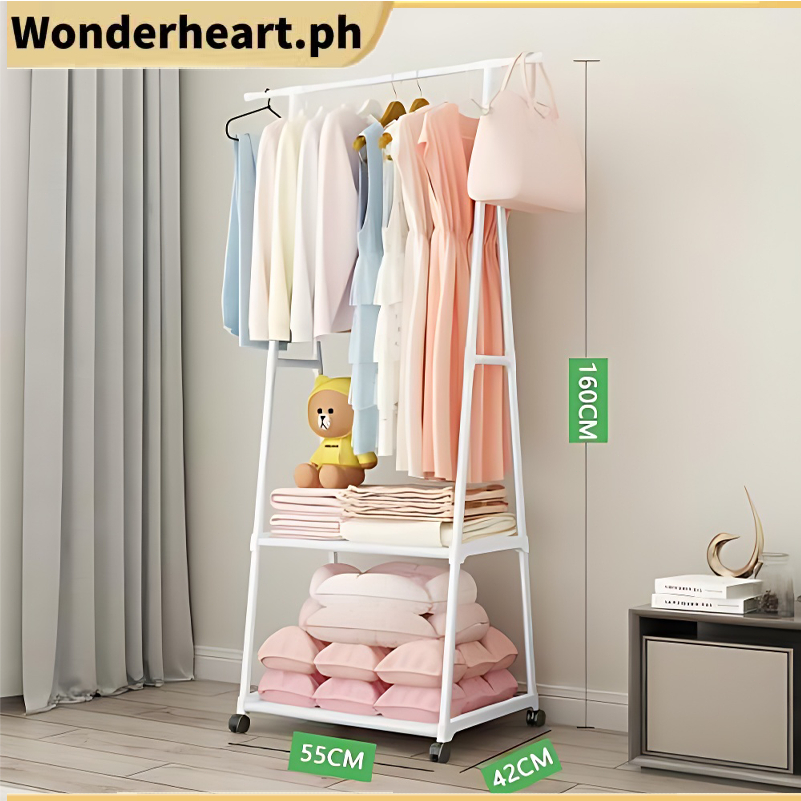 ♾️COD♾️HOT Ready Stock Triangle Coat rack floor bedroom multi-function ...