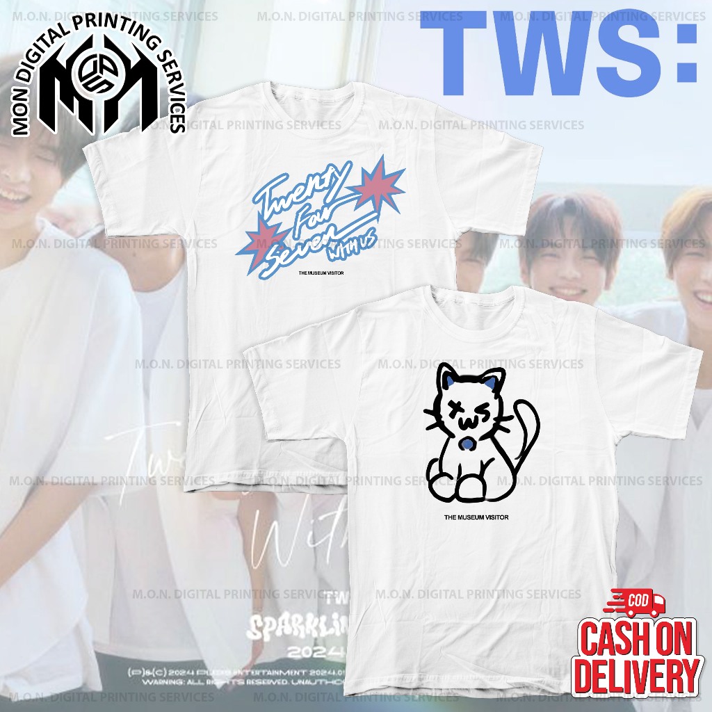 TWS THE MUSEUM VISITOR COLLAB KPOP Inspired T-Shirt Unisex (FRONT PRINT ...
