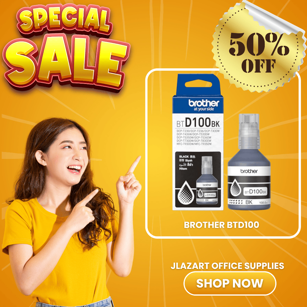 BROTHER ink BTD100BK BT D100 BK BTD100C BTD100Y BTD100M D100 DCP Black ...