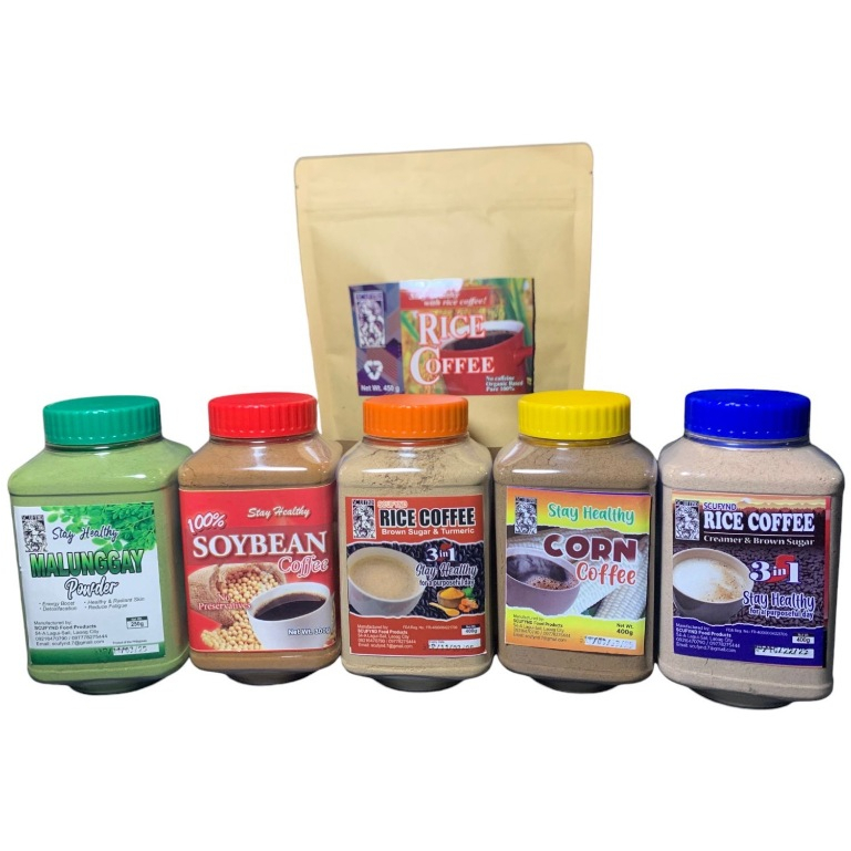 ORGANIC 100% ROASTED BROWN RICE COFFEE, 3 in 1, CORN, SOYA, TURMERIC ...
