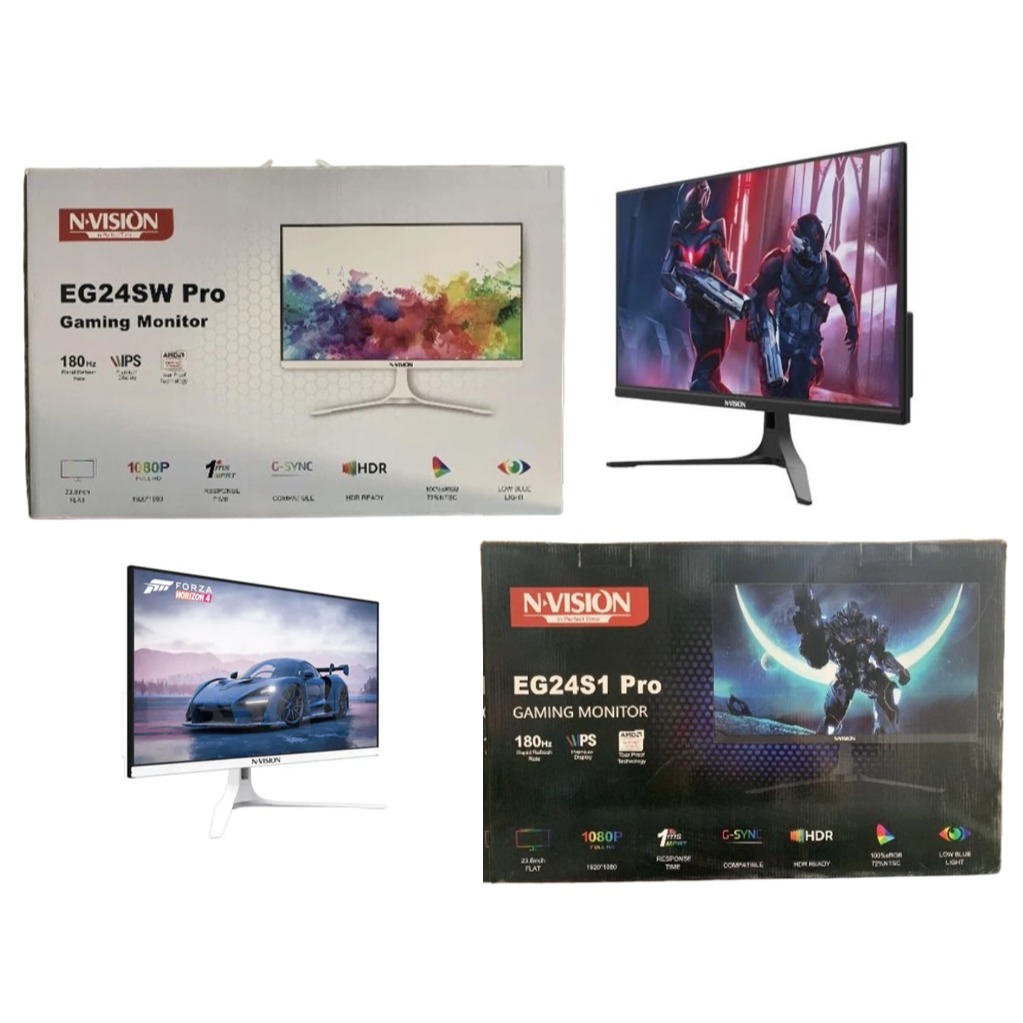 NVISION EG24S1PRO /EG24SW PRO 180HZ GAMING MONITOR BLACK / WHITE ...