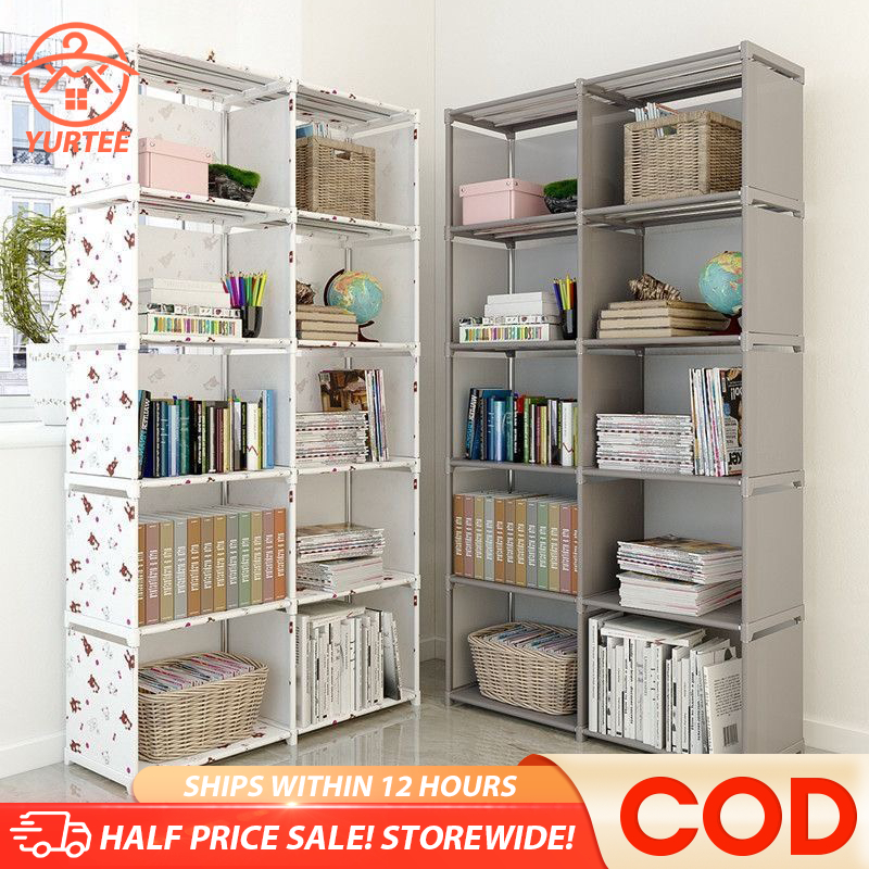 BookShelf Double Storage Rack Storey Simple Bookshelf and Storage Rack ...