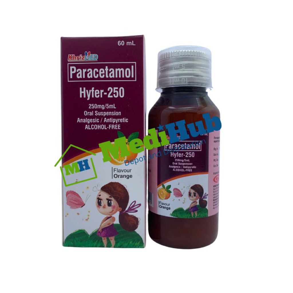 Paracetamol 250mg/5ml Syrup HYFER | Shopee Philippines