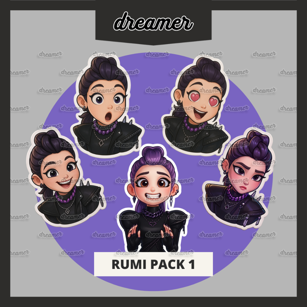 Huntrix KPop Demon Hunters Holographic Sticker | Rumi Mira Zoey ...