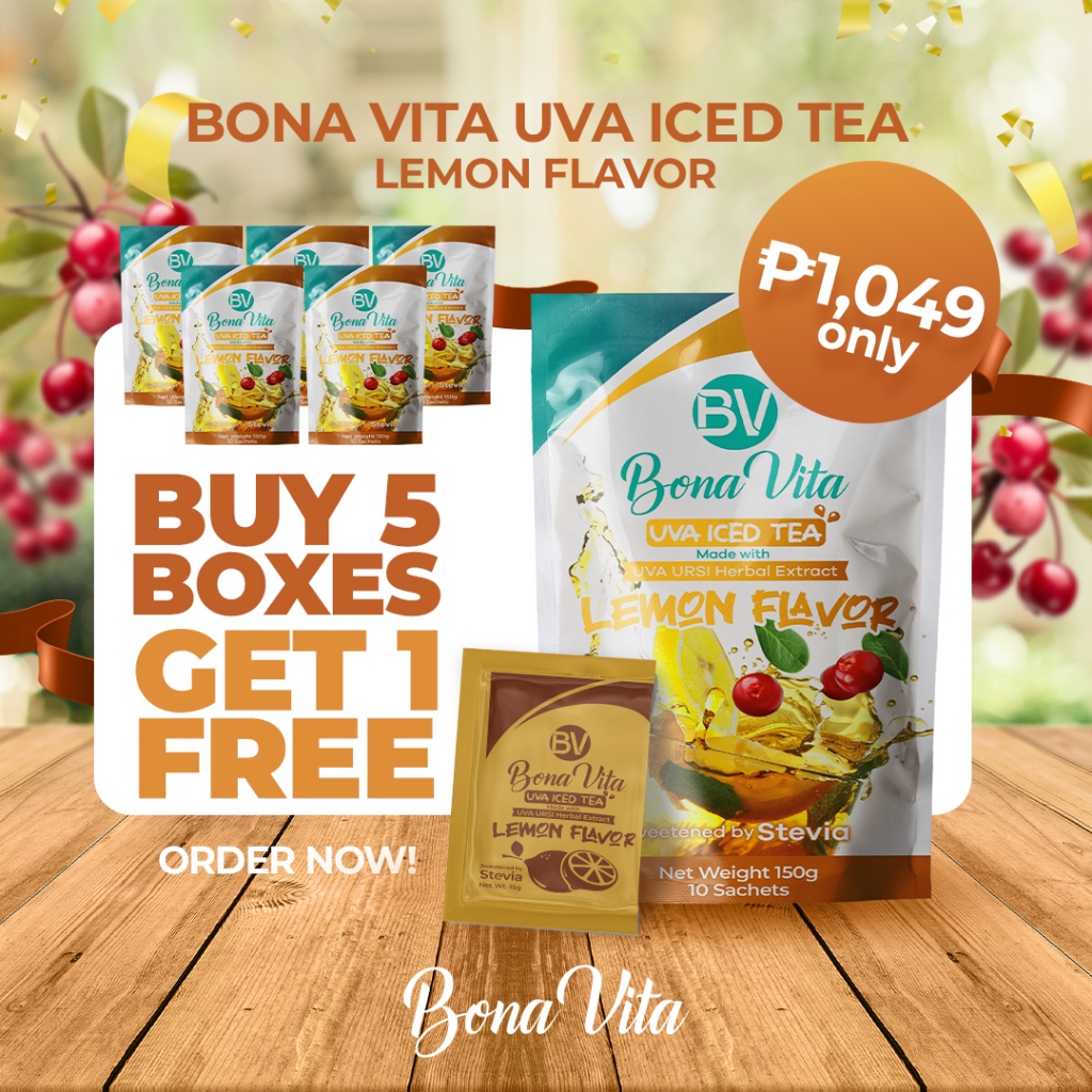 (BUY 5 UVA TEA GET 1 UVA TEA) Bona Vita UVA Iced Tea | Shopee Philippines