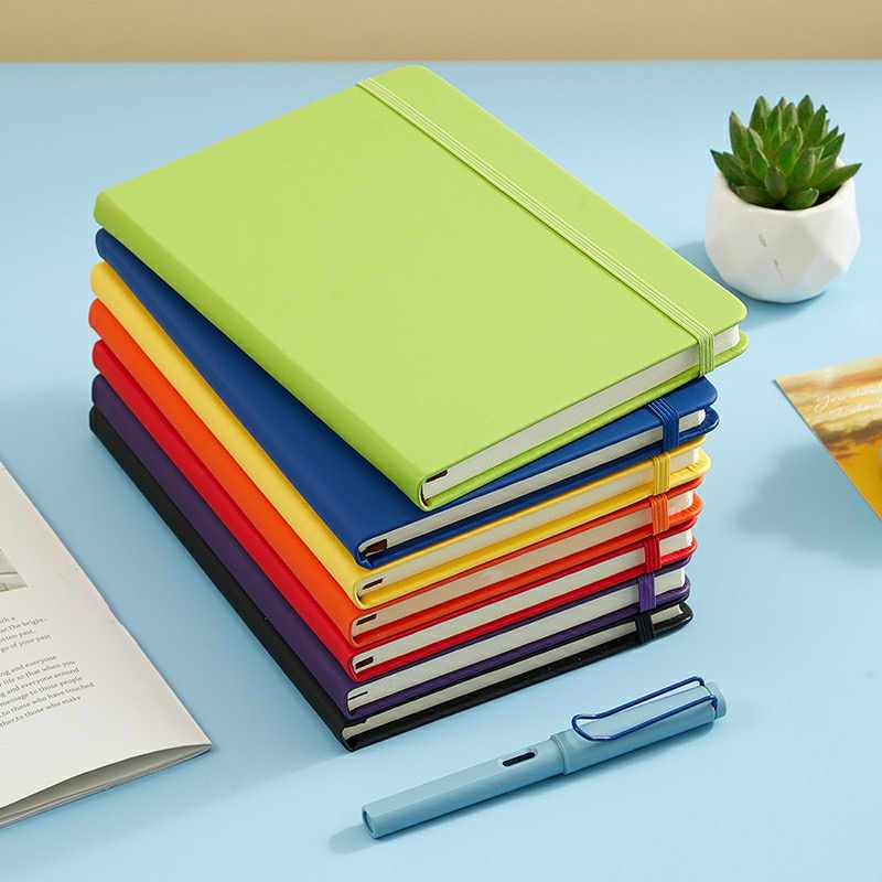 A5 Size Stationery Moleskin Rubber Diary Strap Notebook with String ...