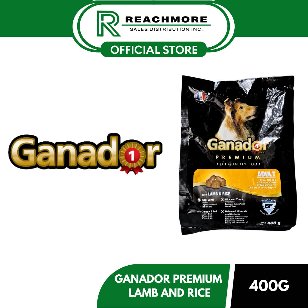 ADM Ganador Adult Lamb and Rice 400g | Shopee Philippines