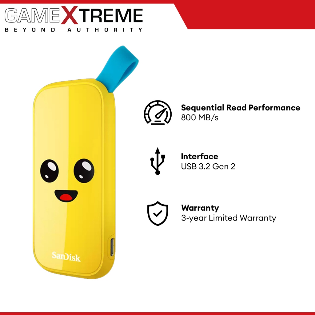 SanDisk Fortnite Peely Edition Portable SSD 1TB | Shopee Philippines