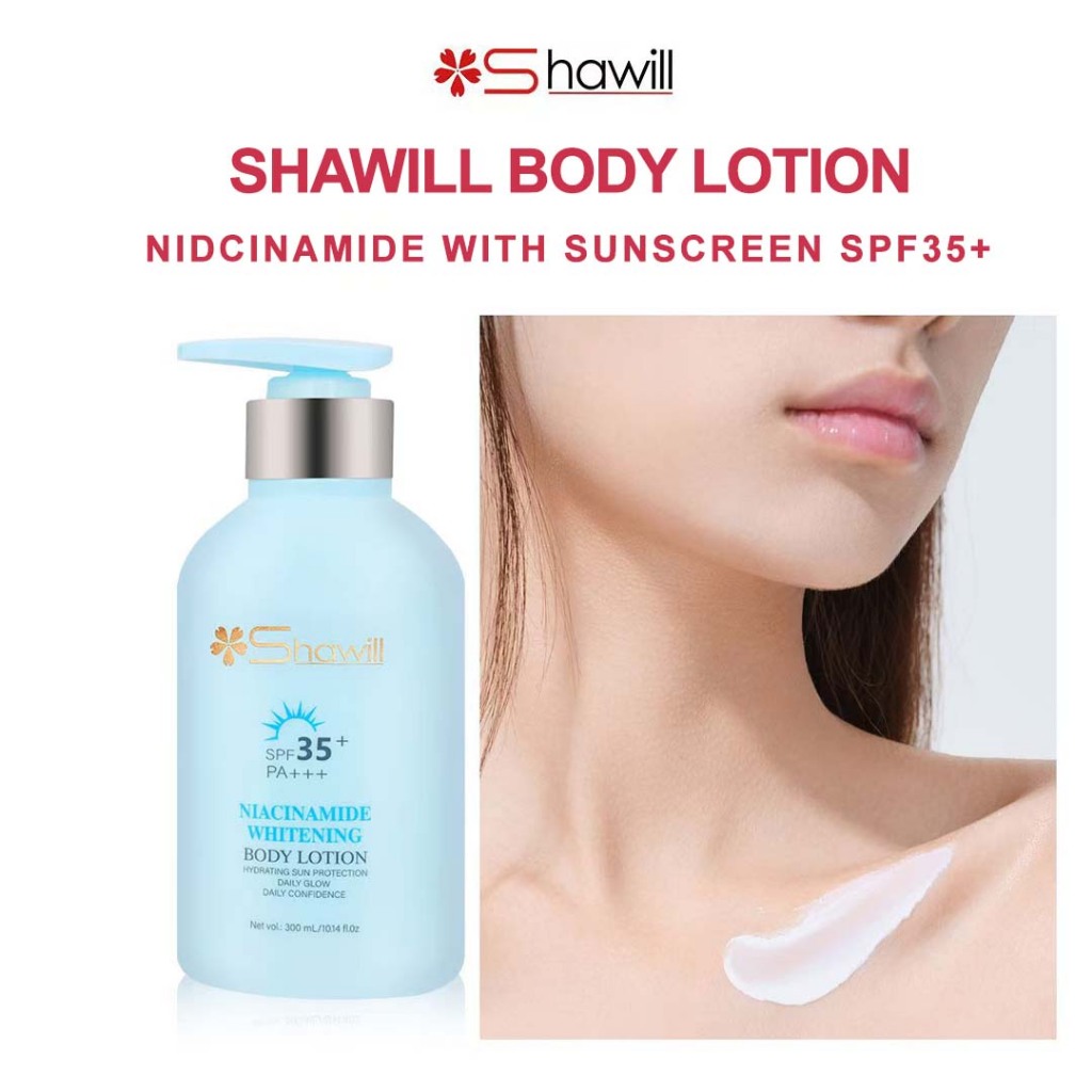 Shawill Body Lotion Niacinamide 300ml with SPF35 PA+++ Sunscreen ...
