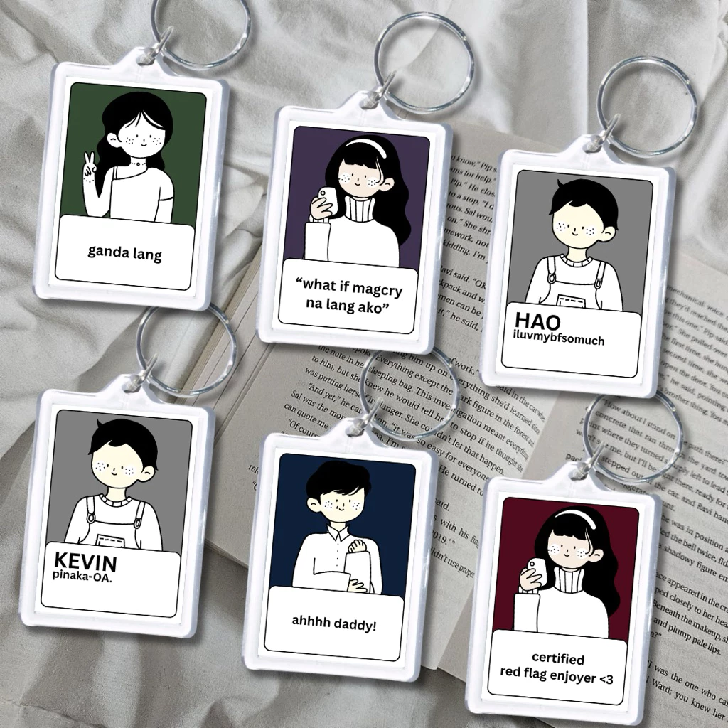  CUSTOMIZABLE CHARACTER ACRYLIC KEYCHAIN min of 2 orders