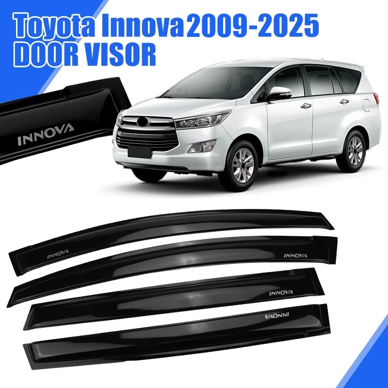 TOYOTA INNOVA 2009 - 2025 RAIN VISOR INNOVA LOGO Window Visor Door ...