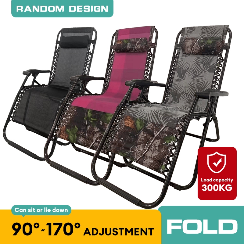 Folding Lounge Chair Load capacity 300KG folding chair Bold square tube ...