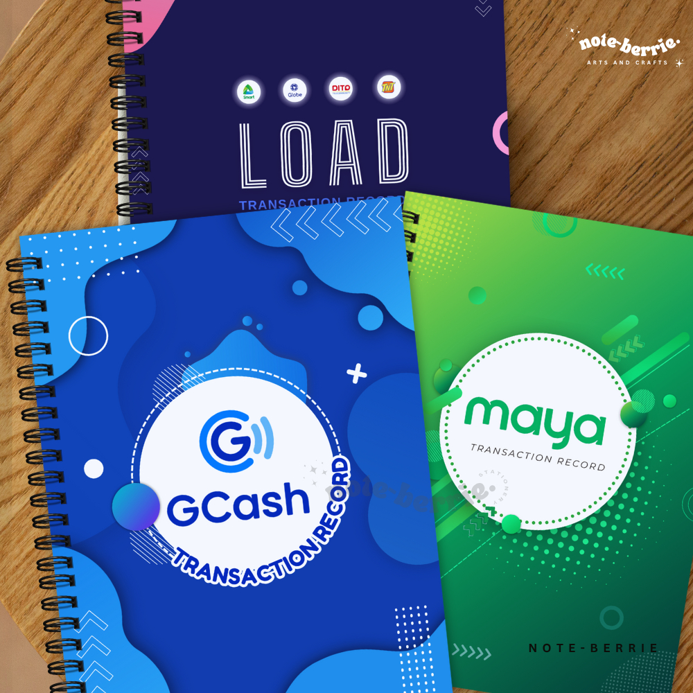 A5 Customized Gcash Maya Load Eloading Transaction Record Log Notebook ...