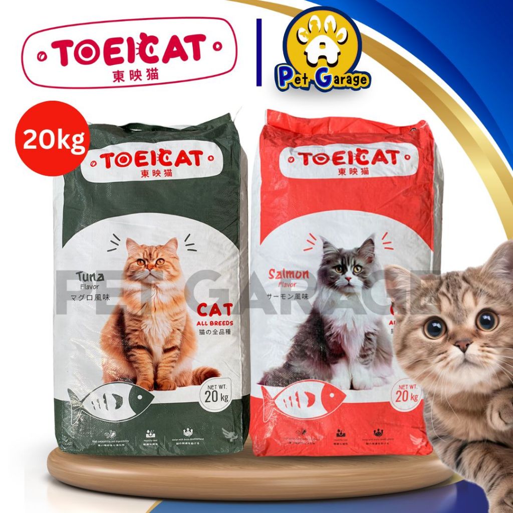 20kg Toei Cat Cats Dry Food High Protein Tuna Salmon All Stages Adult ...