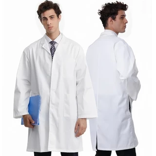 Doctor Coat White Lab Gown White Lab Coat Long Sleeve Laboratory Gown For Men Coat Doctor I.846291100