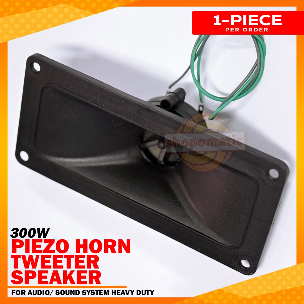 Piezo Horn Tweeter 300W Speaker Rectangular With Wire Heavy Duty ...