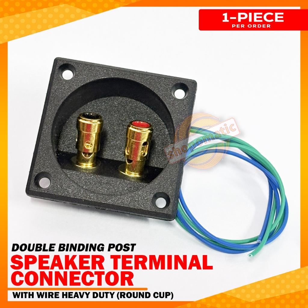 Speaker Box Terminal Double Binding Post Round Spring Cup 2 Pin With ...