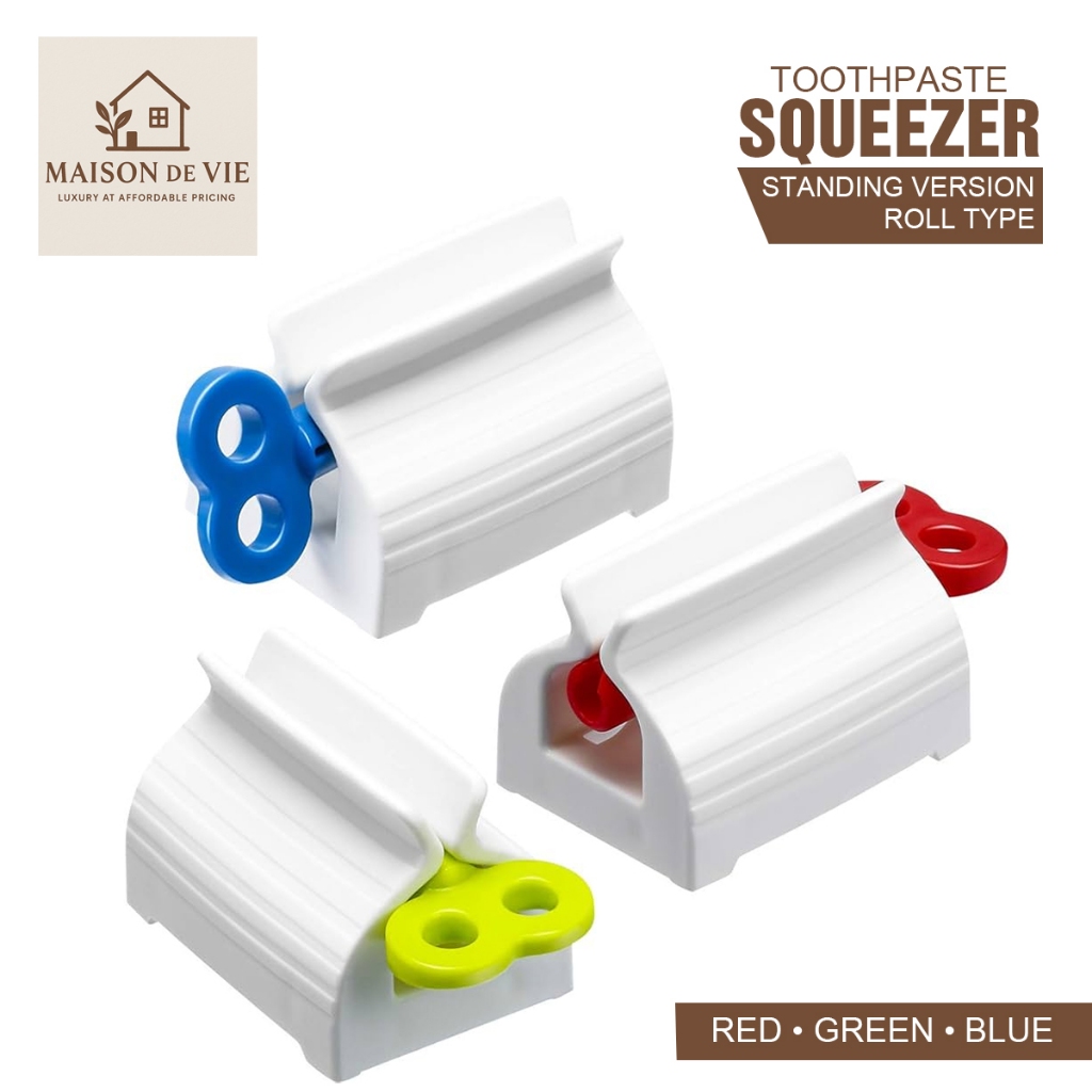 Toothpaste Squeezer Rolling Tube Manual Dispenser (Random Color ...