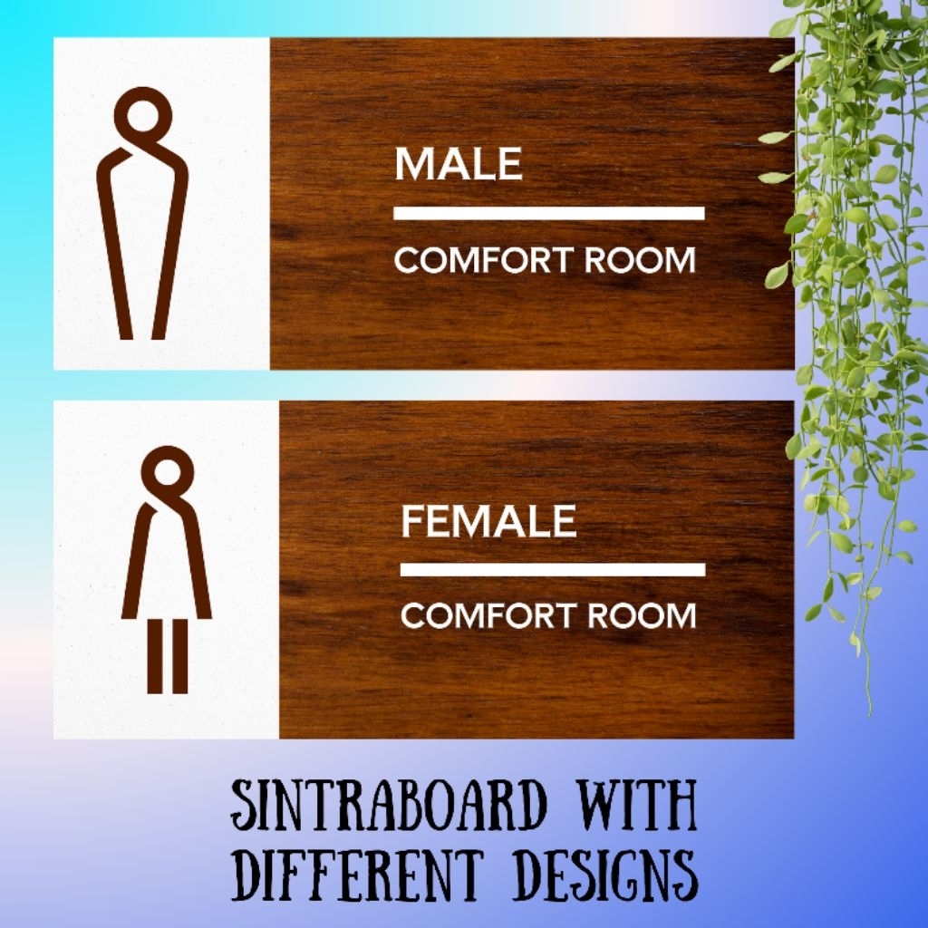 Shop comfort room signage for Sale on Shopee Philippines