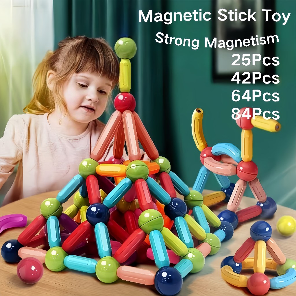 Toybus Educational Toy Magnetic Blocks Toy for kids Magnetic Stick ...