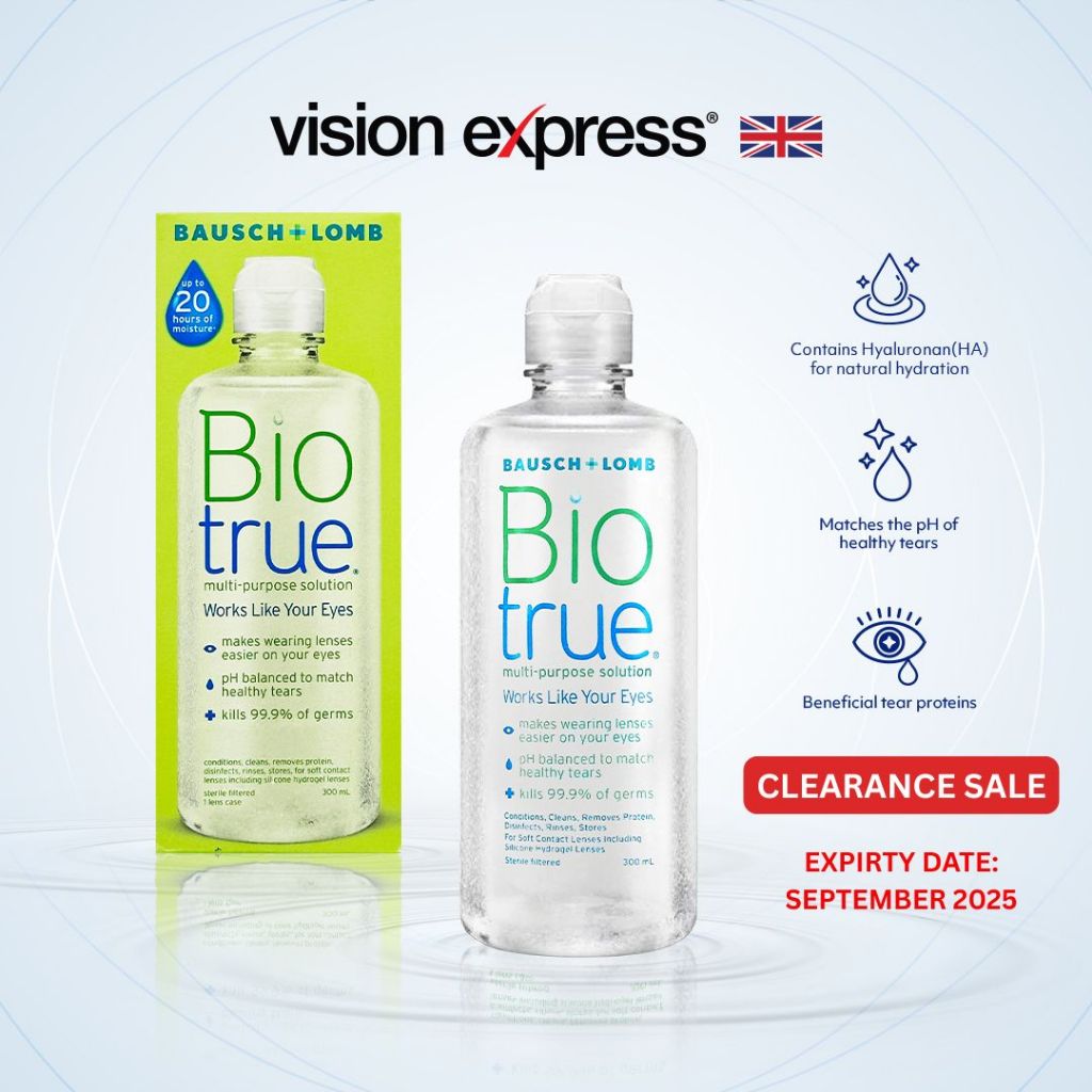 Bausch & Lomb Bio True Contact Lens Solution 300ml (Near Expiry ...