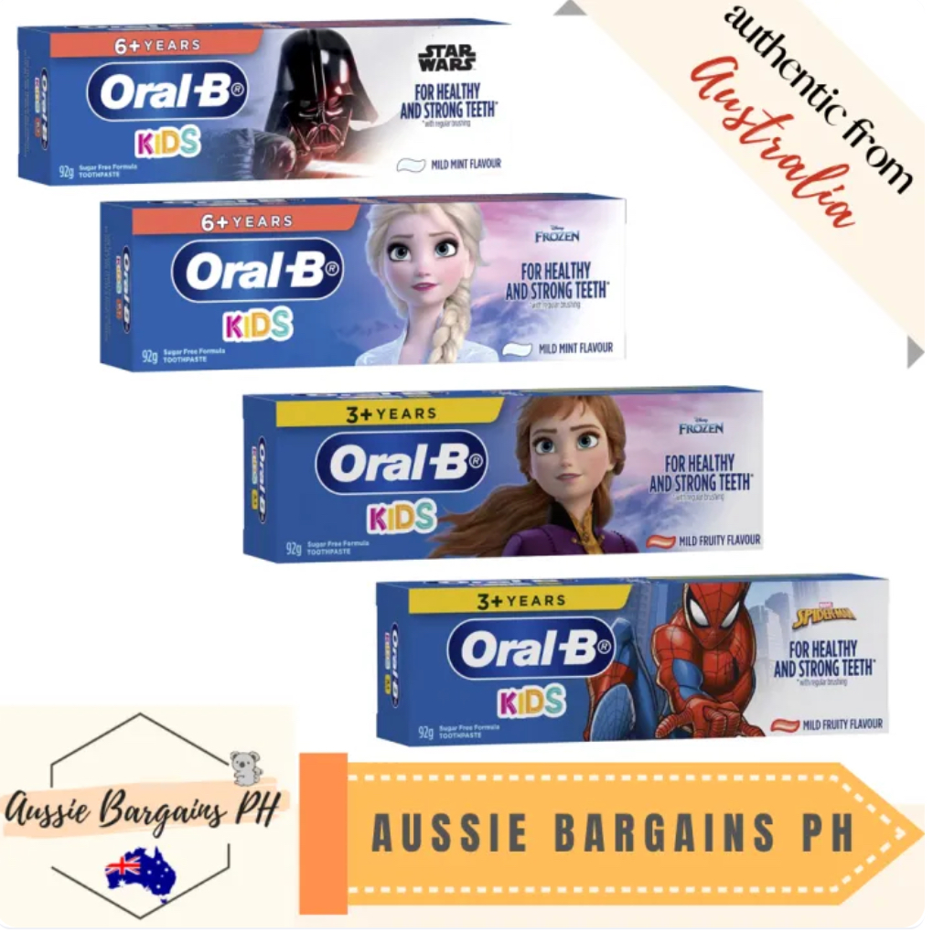 Oral-B Kids Toothpaste 92g: Frozen, Spiderman, Star Wars | Shopee ...