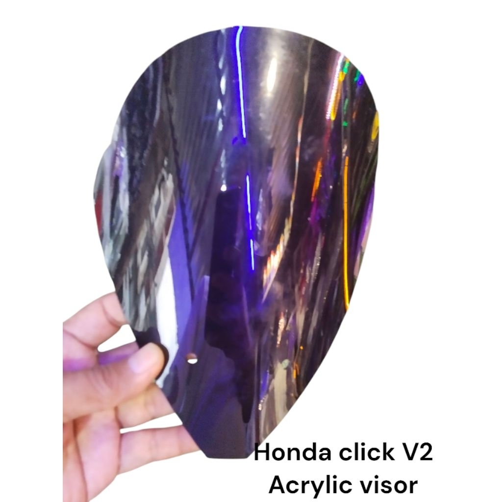 Honda click 125 visor v2 with goldbolts | Shopee Philippines