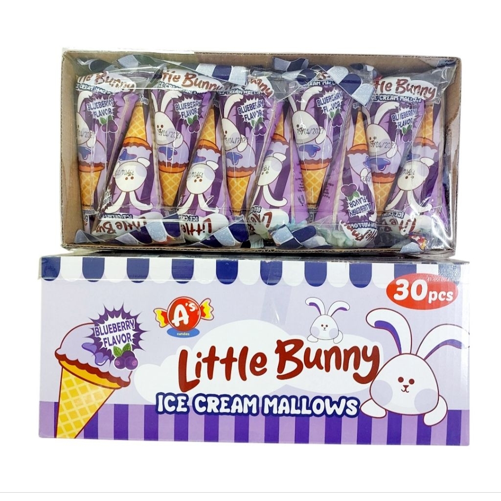 Ice Cream Mallow Cone Blueberry Filling 30pcs per Box | Shopee Philippines