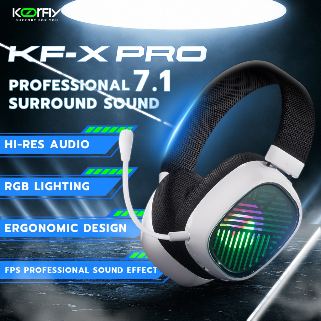 KOORFLY X PRO Wireless Gaming Headset With Mic Bluetooth 5.0 Wireless ...