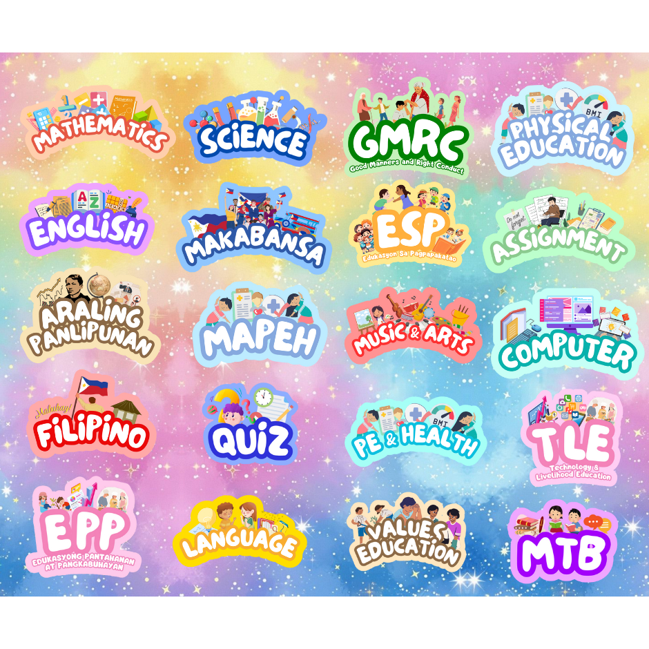 SUBJECT STICKER LABEL | Shopee Philippines