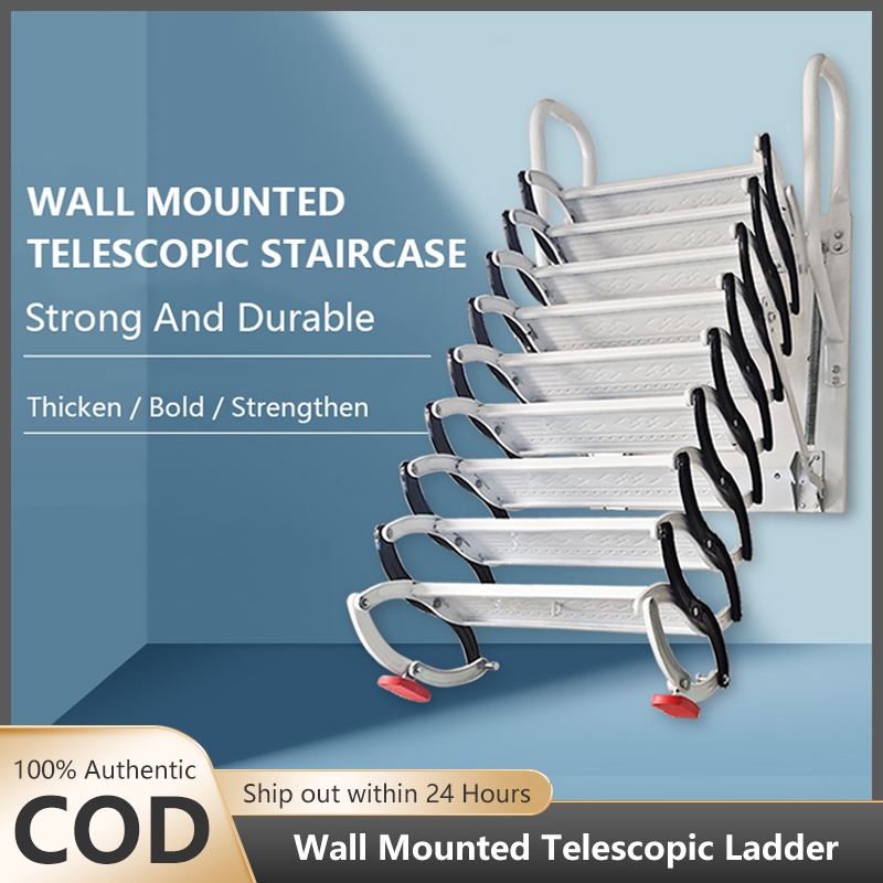 Attic electric telescopic staircase household folding ladder multi ...