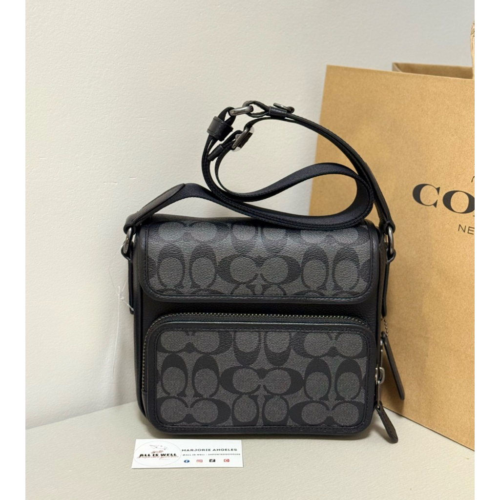 Bag For Men Coach Messenger Bag Price Buy Black Leather Coach Mens - Main Image