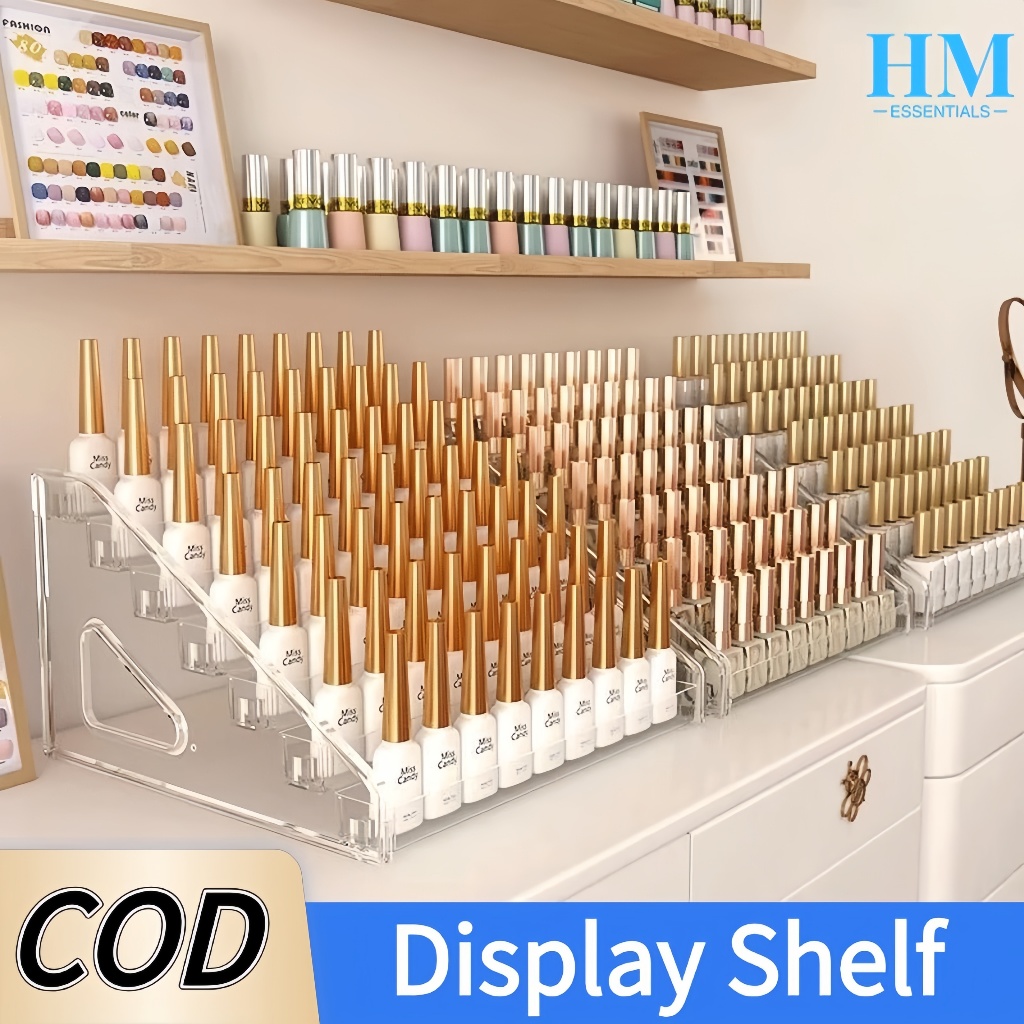 5 Layers Acrylic Cosmetic Nail Polish Orgaizer Display Rack Lipstick ...
