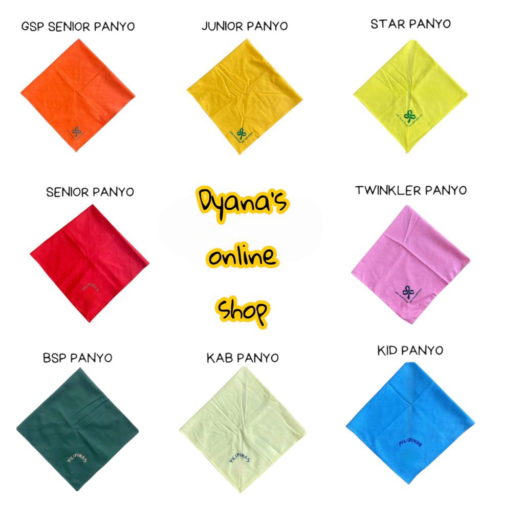 GSP NECKERCHIEF AND BSP NECKERCHIEF AVAILABLE NAH!! | Shopee Philippines